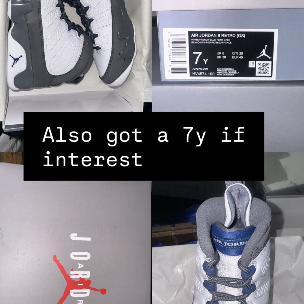 Jordan Kids Sneakers in White and Gray